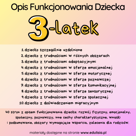 Opis dziecka 3 letniego wzór do edycji word opinia o dziecku